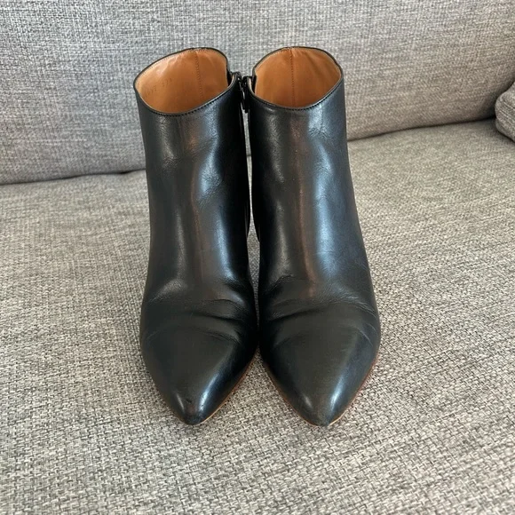 Madison Martin Margiela Black Leather Heeled Ankle Boots Madison Martin Margiela Black Leather Heeled Ankle Boots